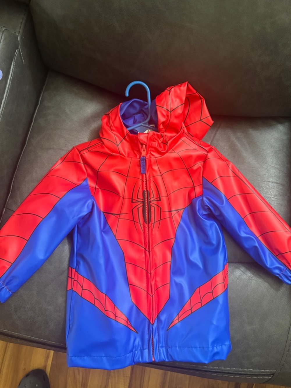 Marvel Red and Blue Spider Hero Hooded Jacket